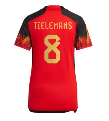 Belgia Youri Tielemans #8 Hjemmedrakt Kvinner VM 2022 Kortermet